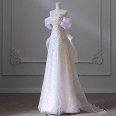 BXOXO High End Heavy Industry Light Wedding Dress, One Shoulder Bridal Temperament, Light Luxury, Niche Fish Tail Engagement Dress,