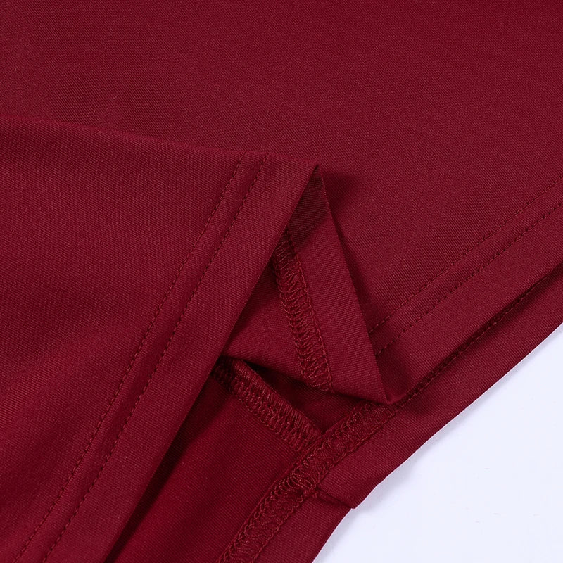BXOXO 2024 Summer New Women's Sexy Style Party Red Sling Dress Knitted Fabric Gathered Backless Slim Retro Hip Skirt