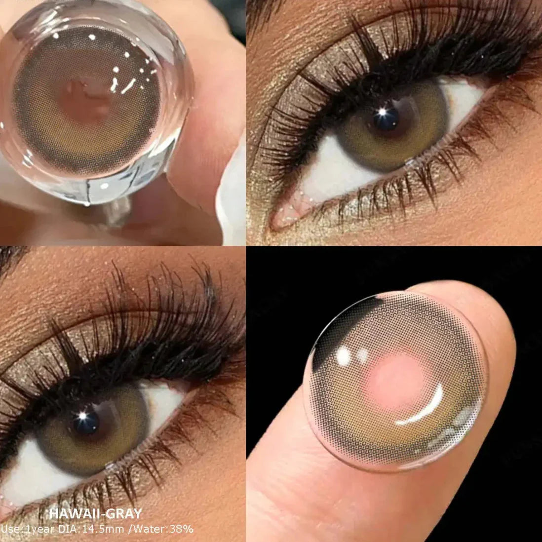 BXOXO 1Pair 0~-8.00 Myopia Colored Contact Lenses with Degree Pupils Blue Lenses Green Lens Color Beautiful Eye Yearly Use