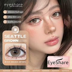 BXOXO 1Pair New Colored Contact Lenses for Eyes Brown Contact Lenses Blue Eye Lens Yearly Cosmetic Lenses Green Eye Contacts