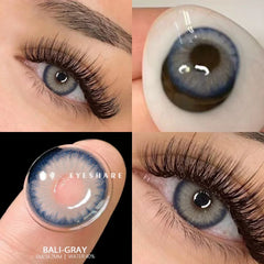 BXOXO Color Contact Lenses for Eyes Brown Lenses High Quality Natural Contact Lenses Blue Colored Pupils for Eyes Yearly