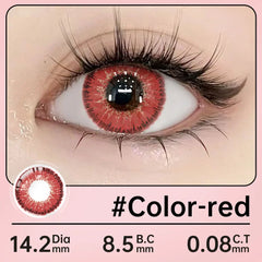 BXOXO -2PCS/1Pair Halloween COSPALY Series Colorful Lenses for Eyes Colored Cosmetic Contact Lenses Crazy Lens for Yearly Use