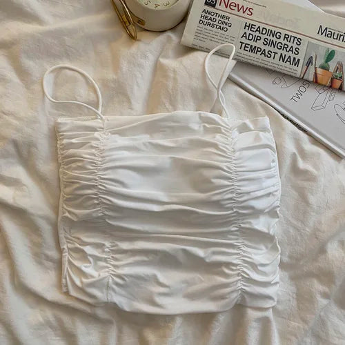 Bxoxo Women Crop Tops Sexy Tank Top For Lady Summer Tube Tops With Cups Female Underwear Lingerie Woman Clothing Girls Camisole Vest
