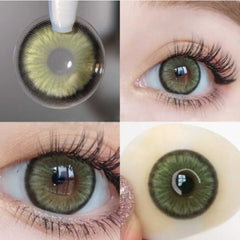 BXOXO 2Pcs Natural Color Contact Lenses for Eye with Myopia Power High Quality Eyes Contacts Lens Beautiful Pupil