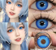 BXOXO 1 Pair Fashion Pink Cosplay Anime Lenses Color Contact Lenses for Eyes Cosmetics Purple Lenses Yearly Eye Contact Lens