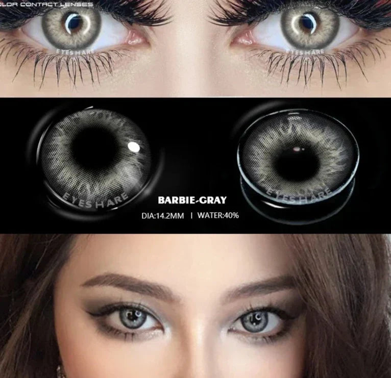 BXOXO 1 Pair Colored Contact Lenses Natural Look Fast Delivery Brown Eye Lenses Gray Contact Green Eye Lenses Blue Lenses