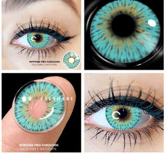 BXOXO 2pcs Colored Contact Lenses For Eyes Cosplay Colored Lenses Blue Contact Lens Yearly Beautiful Pupil Eyes Contact Lens