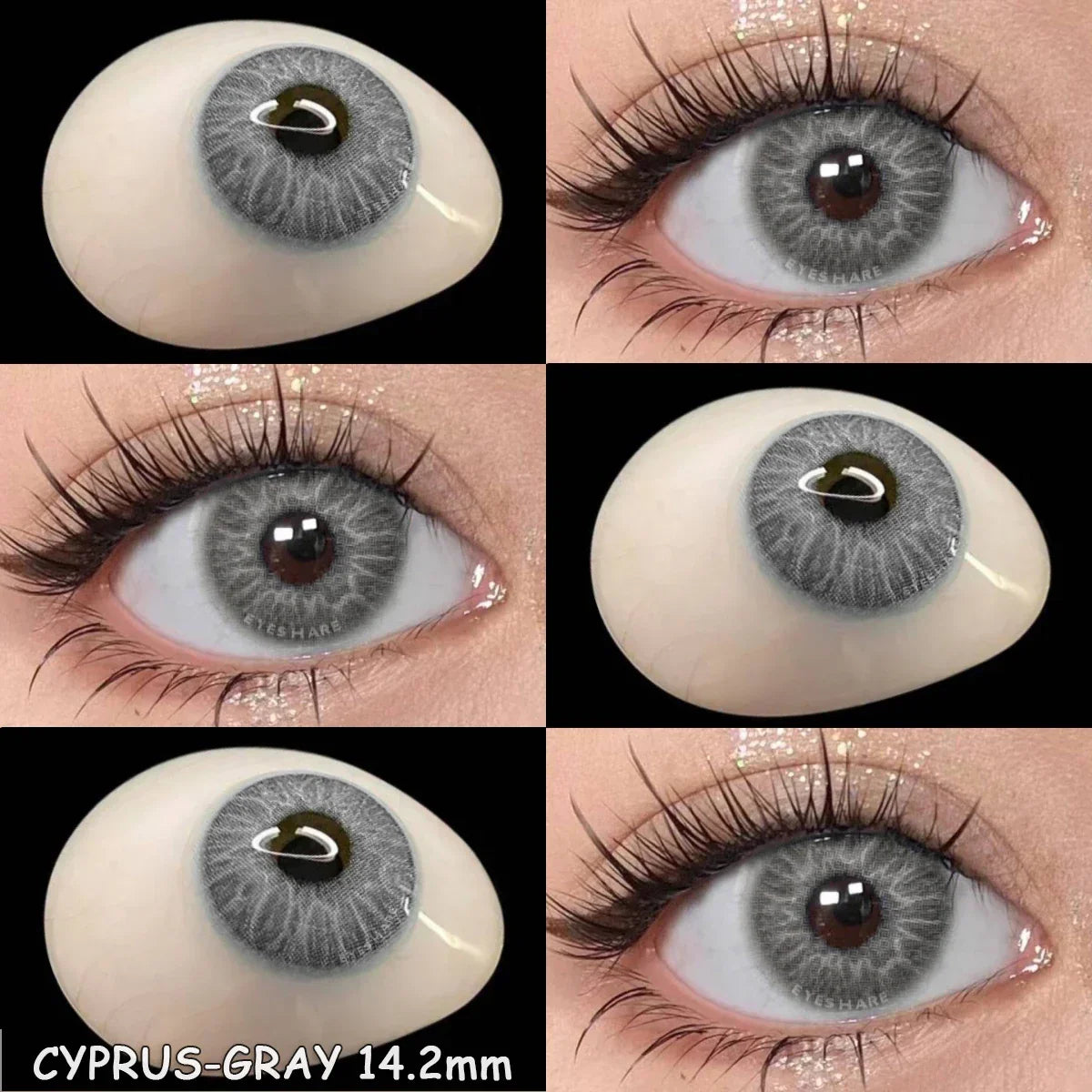BXOXO 2pcs New Colored Contacts Lenses Natural Blue Lense Brown Eye Contacts Lenses Yearly Use Fashion Lenses Beauty Pupils