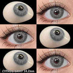 BXOXO 2pcs New Colored Contacts Lenses Natural Blue Lense Brown Eye Contacts Lenses Yearly Use Fashion Lenses Beauty Pupils