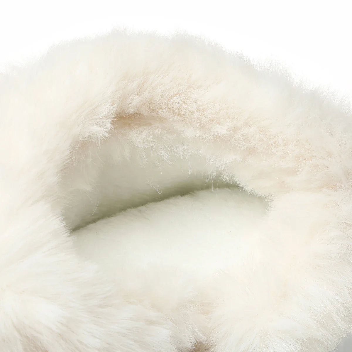 BXOXO Women's Faux Fur Ankle Boots Chunky Platform Waterproof Snow Boots Women Silver Thick Plush Warm Winter Boots Shoes Woman 43