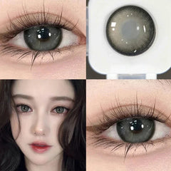 BXOXO Contact Lenses Big Black Eyes Cosmetic Contacts Lenses Beautiful Yearly Colored Contact natural Lenses for eyes 2pcs/Pair