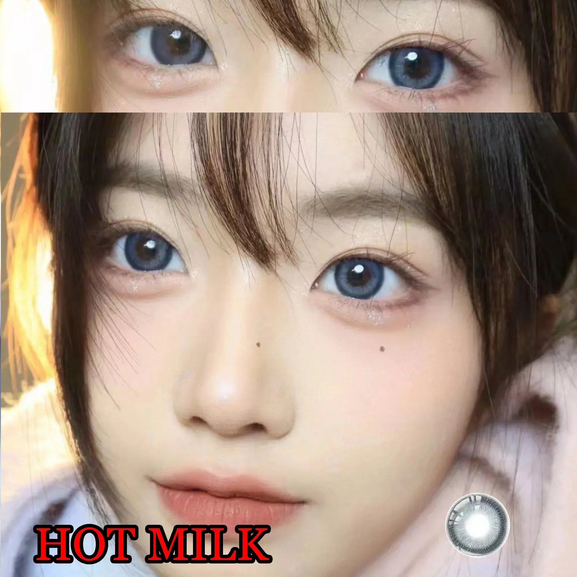 BXOXO Coslens Dolly 14.50mm Eyewear Glasses Women Men Soft Contacts Lenses  линзы для глаз цветные Hot Milk