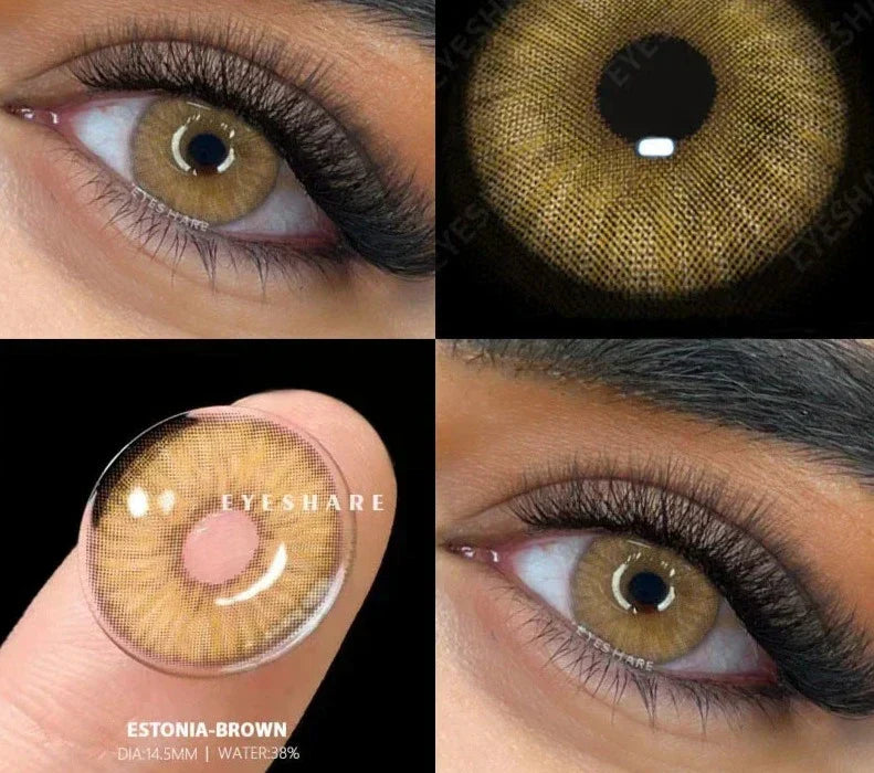 BXOXO 2pcs Colored Contact Lenses For Eyes Natural Blue Eye Lenses Gray Pupils Lens Yearly Fashion Green Contacts Black Lens HOT