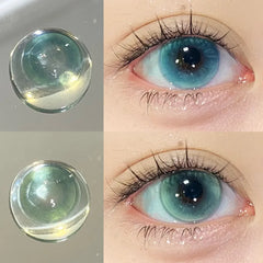 BXOXO Color Contact Lenses for Eyes Real Looking Myopia Prescription Lense with Degree