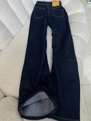 Bxoxo American Retro Flared Jeans Women High Waist Loose Washed Wide Leg Pants Bf Harajuku Hip Hop Patchwork Denim Trousers New