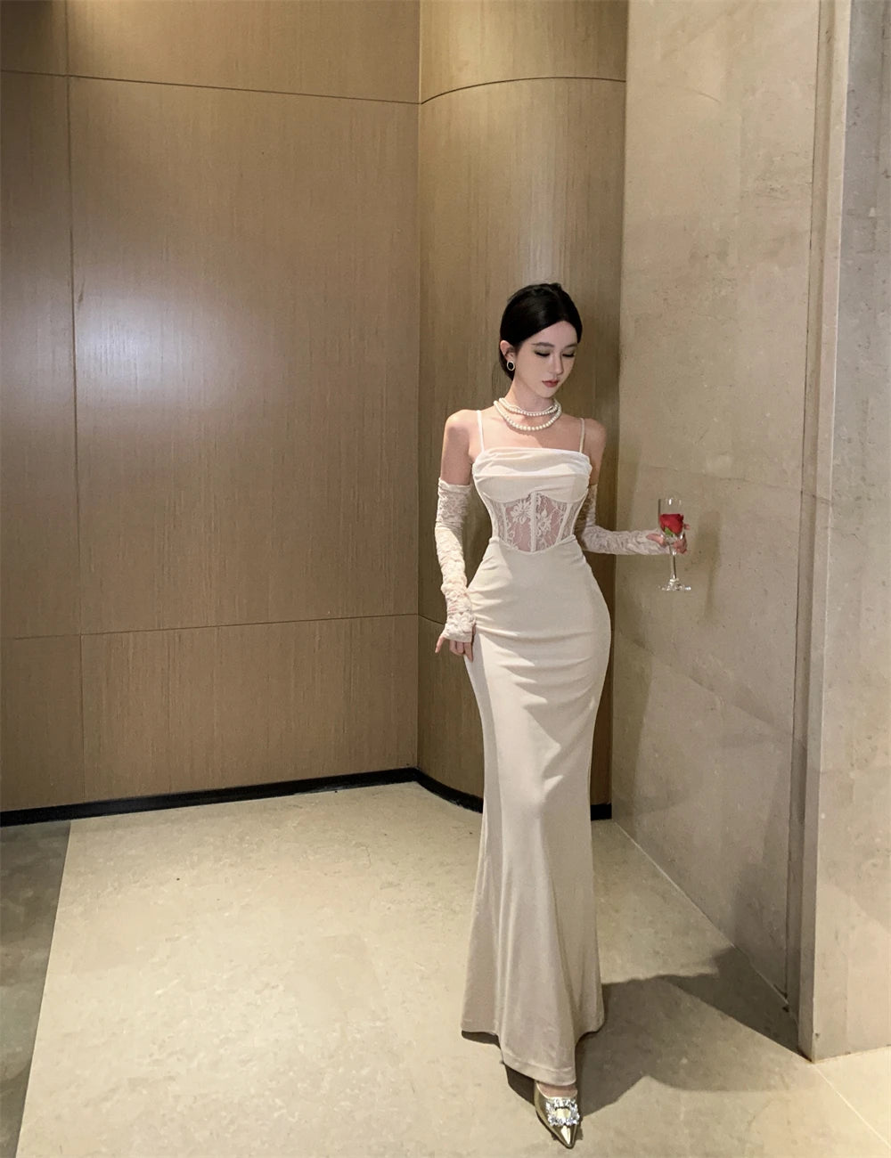 Bxoxo Sexy Women Bodycon Casual Solid Slim Long Dress Spaghetti Strap Vintage Elegant Party Prom Dresses Female Clothes Robe Vestidos
