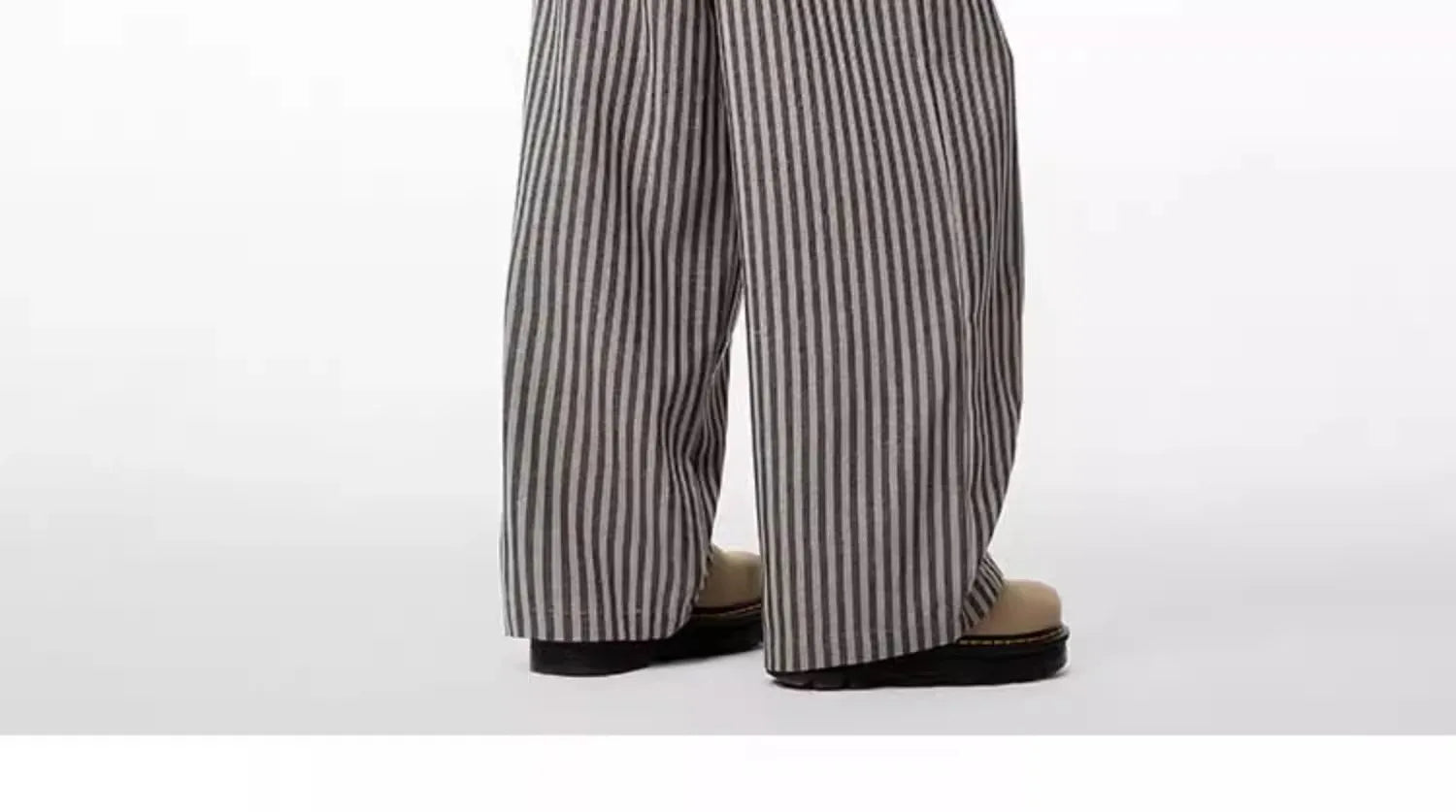 Bxoxo Women's Black Gothic Striped Long Pants Baggy Sweatpants Harajuku Y2k Emo Vintage Oversize Trousers Japanese 2000s Style Clothes