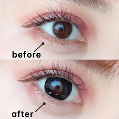 BXOXO 2pcs/Pair Contact Lenses Fast Shipping Big Black Lenses for Eyes Beauty Pupils Comestic Eye Color Lens 14.5mm/14.2mm
