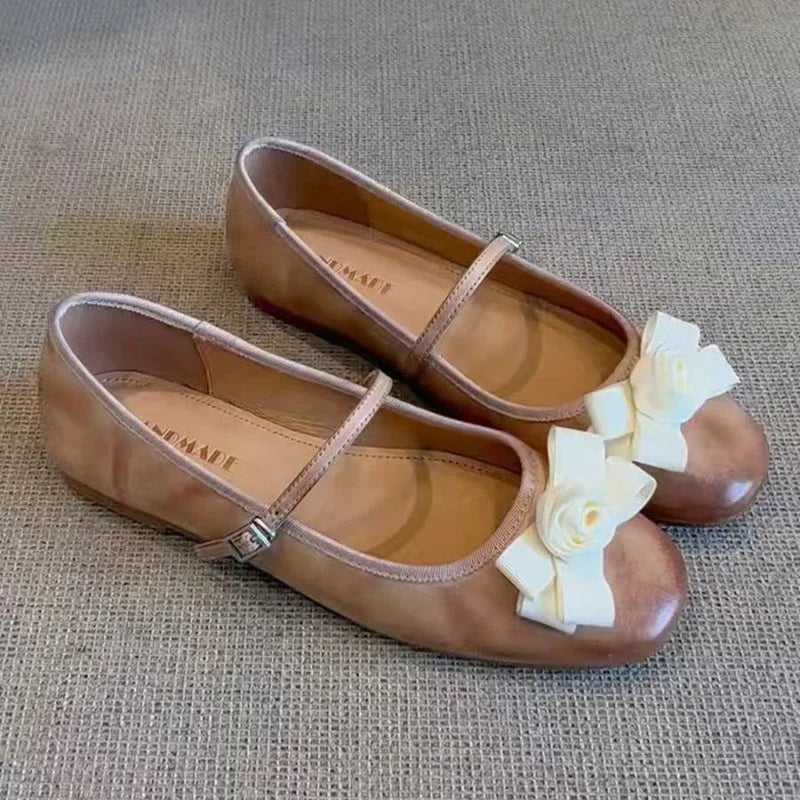 BXOXO Bow Women Flats Loafers Shoes Elegant Summer Shallow Woman Sandals 2025 Trend Soft Walking Dress Casual Sport Chaussures Femme
