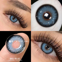 BXOXO Color Contact Lenses for Eyes Brown Lenses High Quality Natural Contact Lenses Blue Colored Pupils for Eyes Yearly