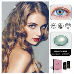 BXOXO Color Lens Eyes 2pcs Natural Color Contact Lenses For Eyes Yearly Beauty Contact Lenses Eye Cosmetic blue Color Lens