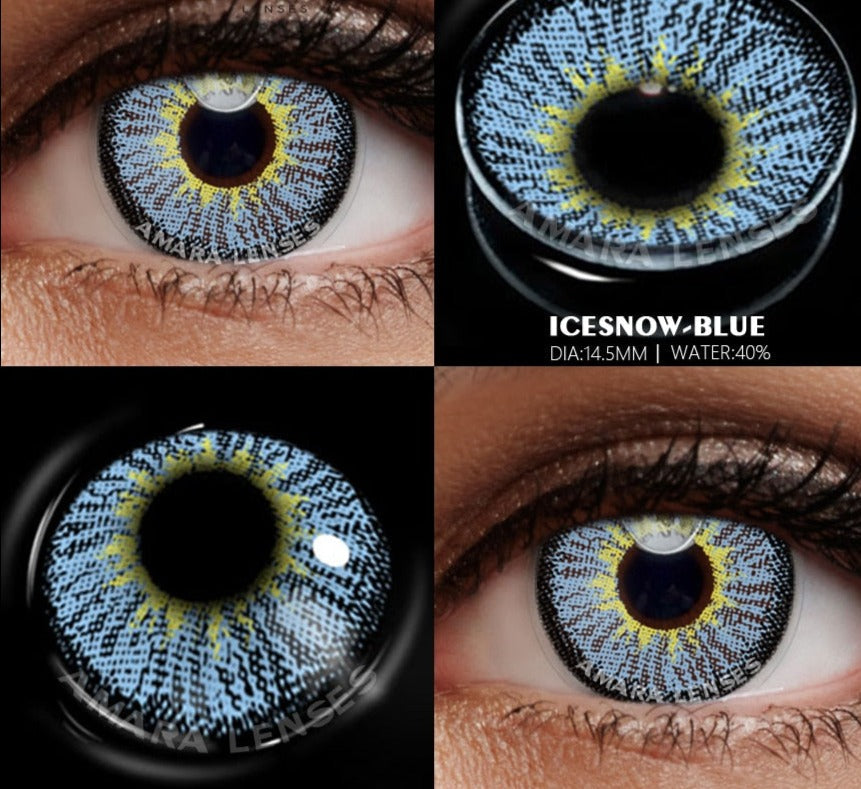 BXOXO Blue Color Contact Lenses for Eyes Cosplay Yearly Makeup Halloween Beauty Color Contact Lenses Free Shipping