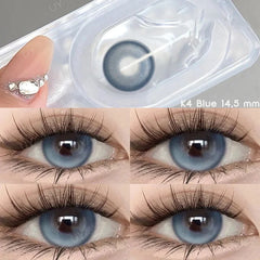 BXOXO Color Contact Lenses with Diopters Color Lens Korean Lenses Grow Eye Natural Colored Eye Lenses Myopia Black Lenses