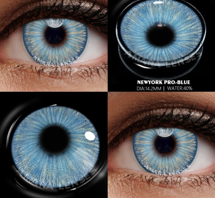 BXOXO Blue Color Contact Lenses for Eyes Cosplay Yearly Makeup Halloween Beauty Color Contact Lenses Free Shipping