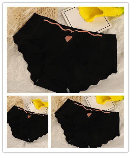 BXOXO 3PCS/Lot Sexy Ice Silk Panties Women Middle Waist Seamless Briefs Female Ladies Traceless Underwear Girl Intimates Lingerie M-XL