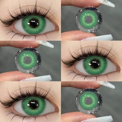 BXOXO 1Pair Colored Contact Lenses for Eyes Fast Delivery Brown Lenses Gray Pupils Lens Green Eye Lenses Blue Eye Lens Yearly