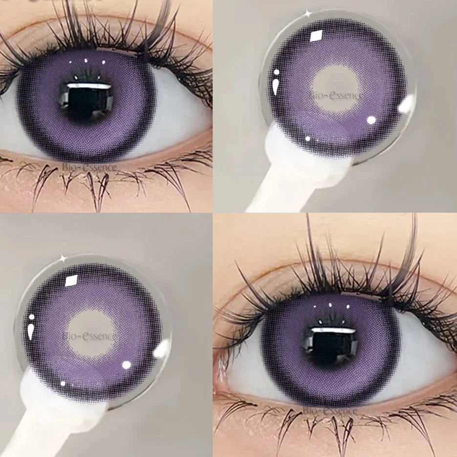 BXOXO Korean Lenses Colored Contact Lenses with Prescription Blue Myopia Lenses Korean Lenses High Quality Lenses