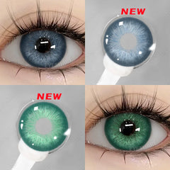 BXOXO New Colored Contacts Lenses for Eyes Fashion Blue Contact Lens Brown Lenses Gray Pupils Yearly Cosmetic Green Contacts