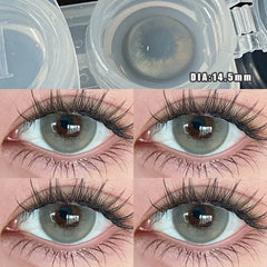 BXOXO 2Pcs Nature Colored Contact Lenses with Prescription Myopia Degree0.00-8.00 For 2024 New Lens Korean Hot Sale