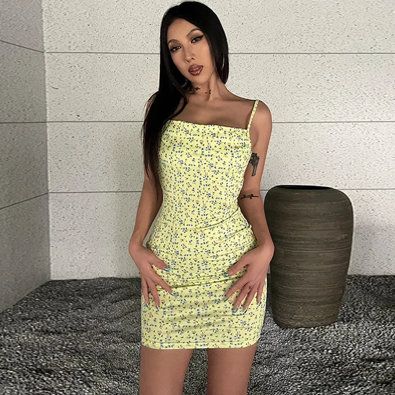 BXOXO New Fashionable and Sexy Hot Girl One Collar Strap Dress Sexy Tight Skirt Sleeveless New Dress For Women