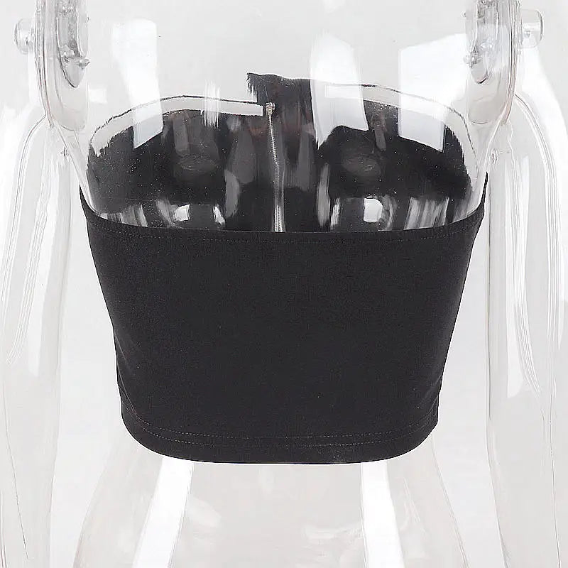 Bxoxo Y2K Sexy Irregular Strapless Tank Top Women Backless Sleeveless Zipper Tube Tops Gothic Summer Off Shoulder Lady Vest