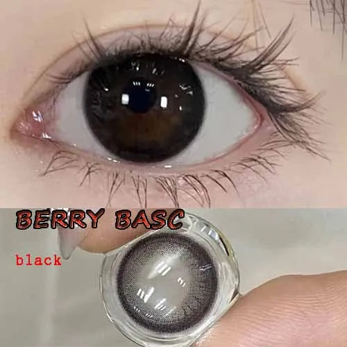BXOXO 14.00mm Natural Glasses Accessories Cosmetic Color Soft Contacts Lenses for Eyes линзы для глаз цветные Cold Pear