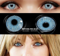 BXOXO 1pair Halloween Cosplay Color Contacts Lenses For Eyes Blue Black Colored Lens Anime Yearly Beauty Makeup Contacts Lens