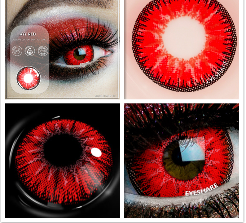 BXOXO 2pcs Colored Contact Lenses For Eyes Cosplay Colored Lenses Blue Contact Lens Yearly Beautiful Pupil Eyes Contact Lens