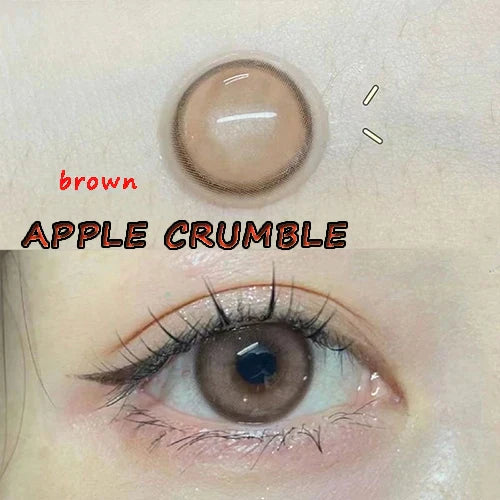 BXOXO Coslens Eye Glasses 14.20mm Contact Lenses with Power Women Men lentes de contacto Apple Crumble