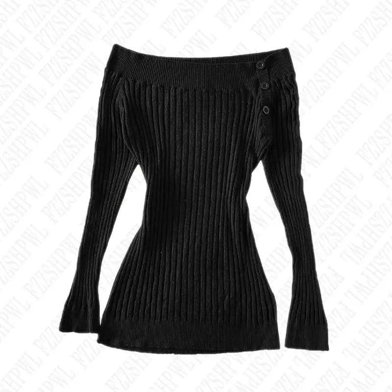 Bxoxo Sexy Punk Y2k Long sleeve Crop Top One shoulder Harajuku Grunge Goth Pullover Streetwear Hip Hop Baby Tee Retro Fashion Top EMO