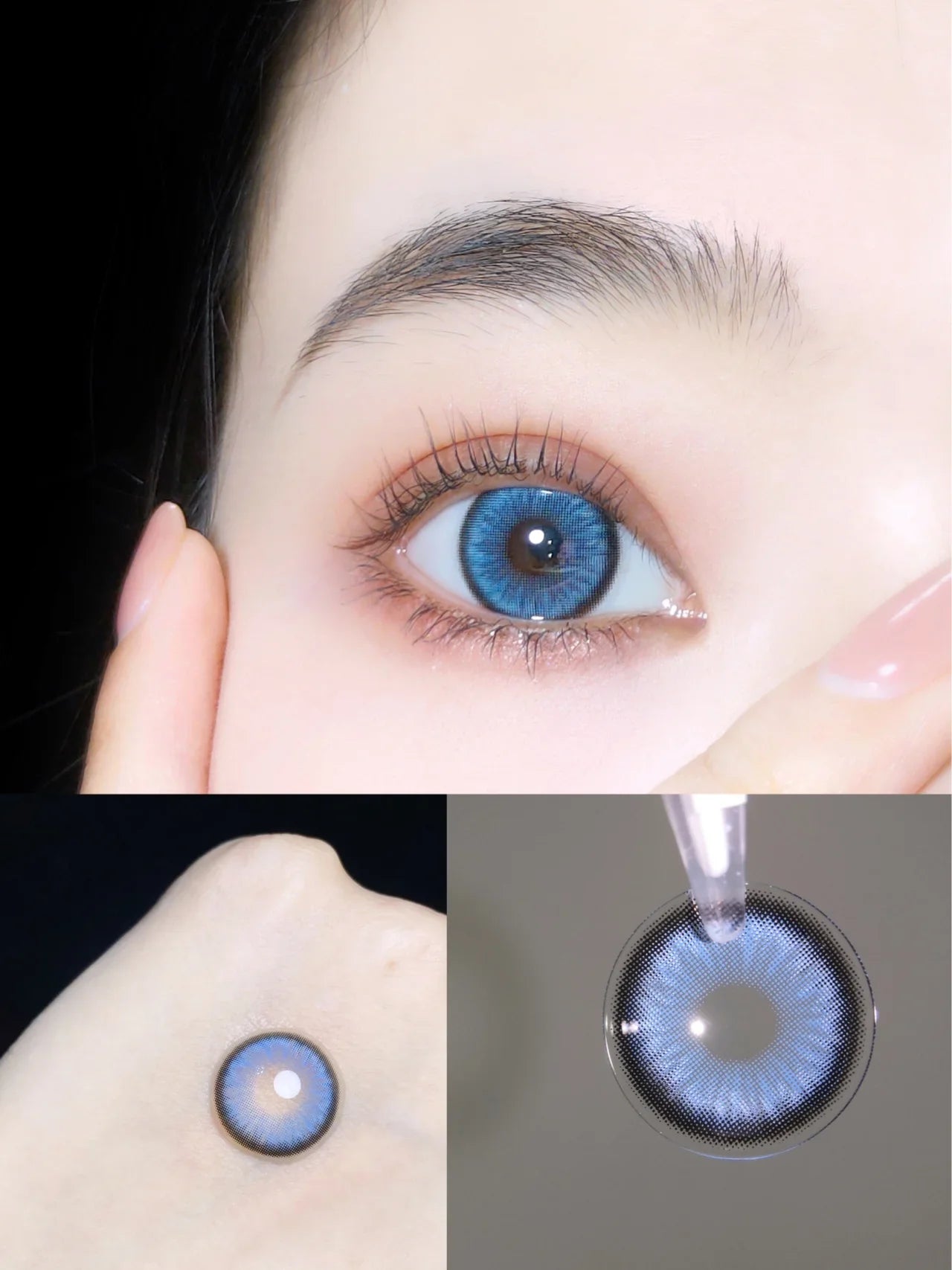 BXOXO 2Pcs Natural Color Contact Lenses for Eye with Myopia Power High Quality Eyes Contacts Lens Beautiful Pupil
