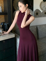 Bxoxo Women Sexy Vintage Summer Backless Dresses Slit Fit Sleeveless Spaghetti Strap Halther Evening Dress Club Party Prom Chic New