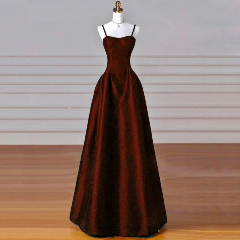 BXOXO Customized Lake Blue Women Ceremonial Dress Solid Satin Slim Sleeveless For Wedding Evening Banquet Birthday Bridesmaid Gowns