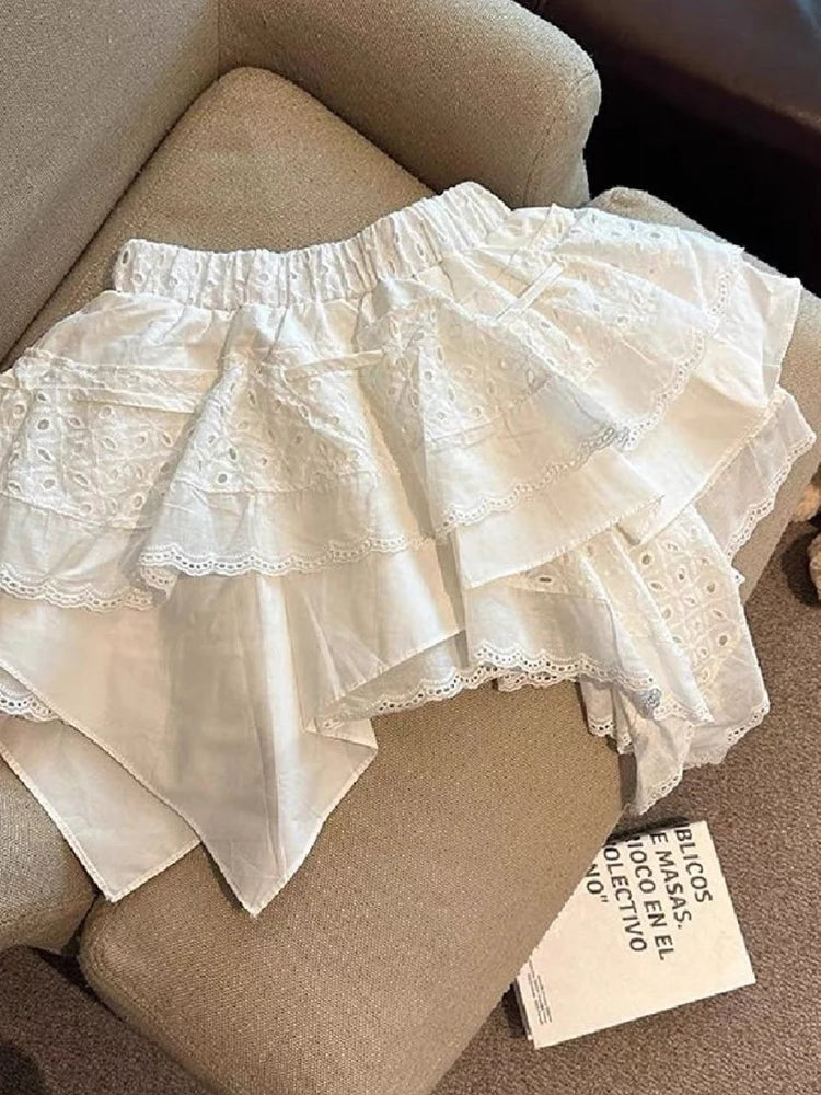 Bxoxo Y2K Plaid Patchwork Skirt Women Vintage Casual High Waist Streetwear Mini Skirts Retro Harajuku American Irregular Skirt