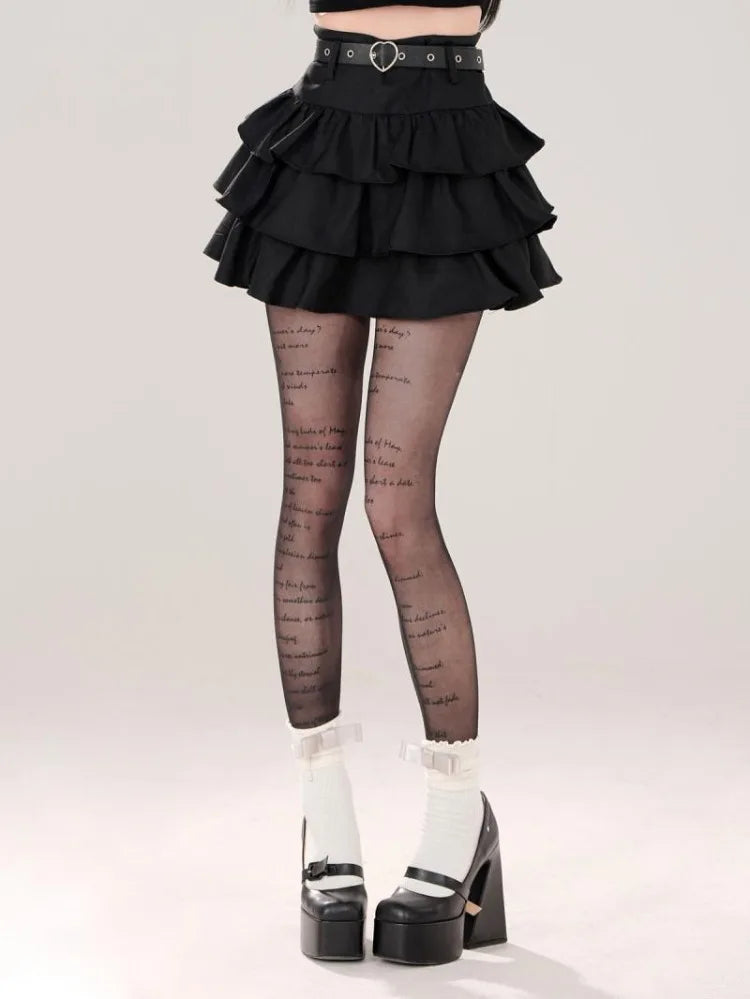 BXOXO Summer Women Lace Up Dark Academia E-girl Japanese Y2k Irregular Midi Pleated Denim Skirt Gyaru Coquette Harajuku 2000s Jean New