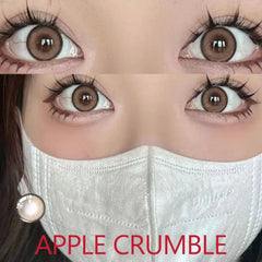 BXOXO Coslens Eye Glasses 14.20mm Contact Lenses with Power Women Men lentes de contacto Apple Crumble