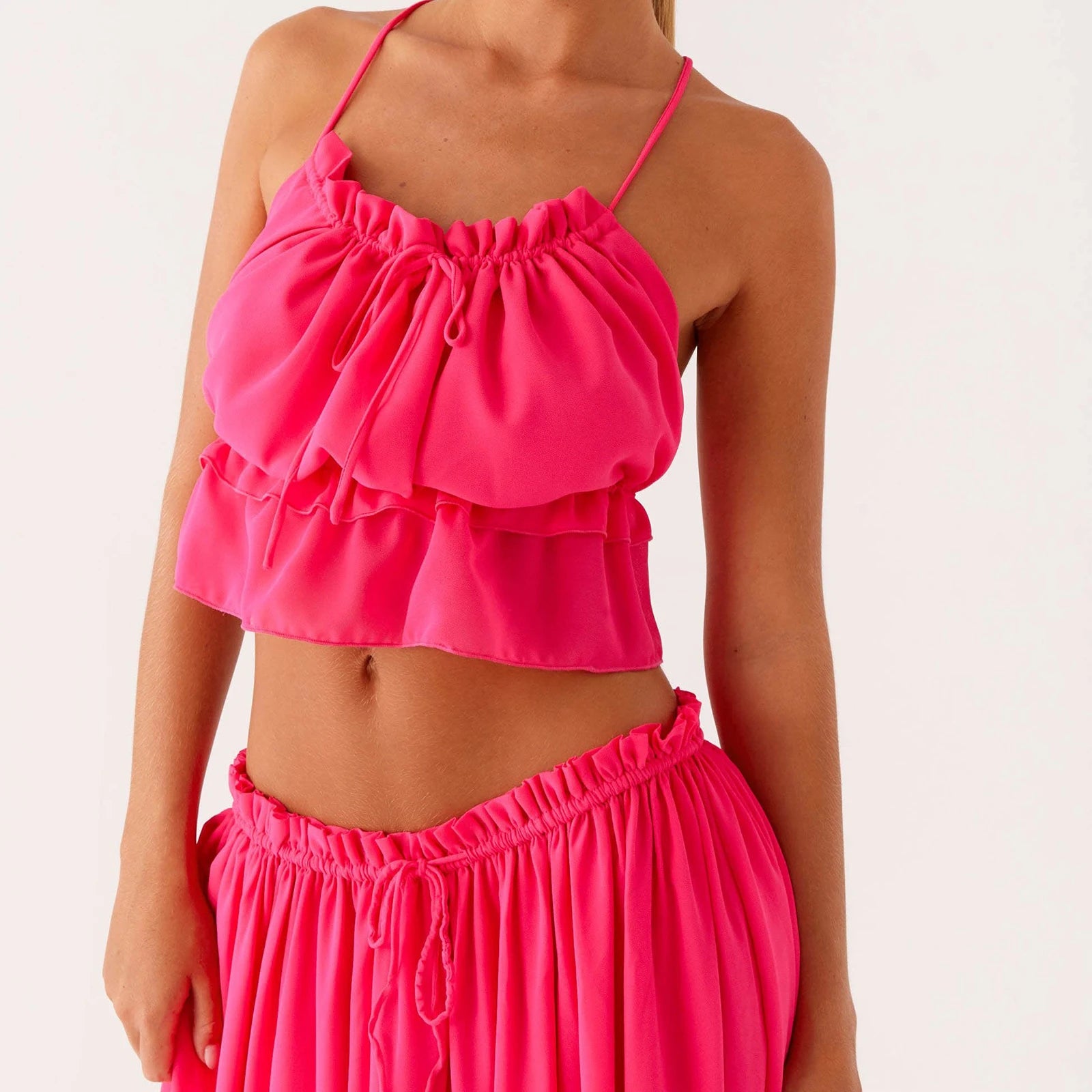 BXOXO Women Summer Crop Camisole Casual Cross Straps Tie up Backless Spaghetti Straps Tank Tops for Club Streetwear