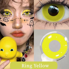 BXOXO 1 Pair Hot sales Color Contact Lenses with Diopter Myopia Eyes Cosplay Contacts Lens  Halloween Contact Lenses Makeup