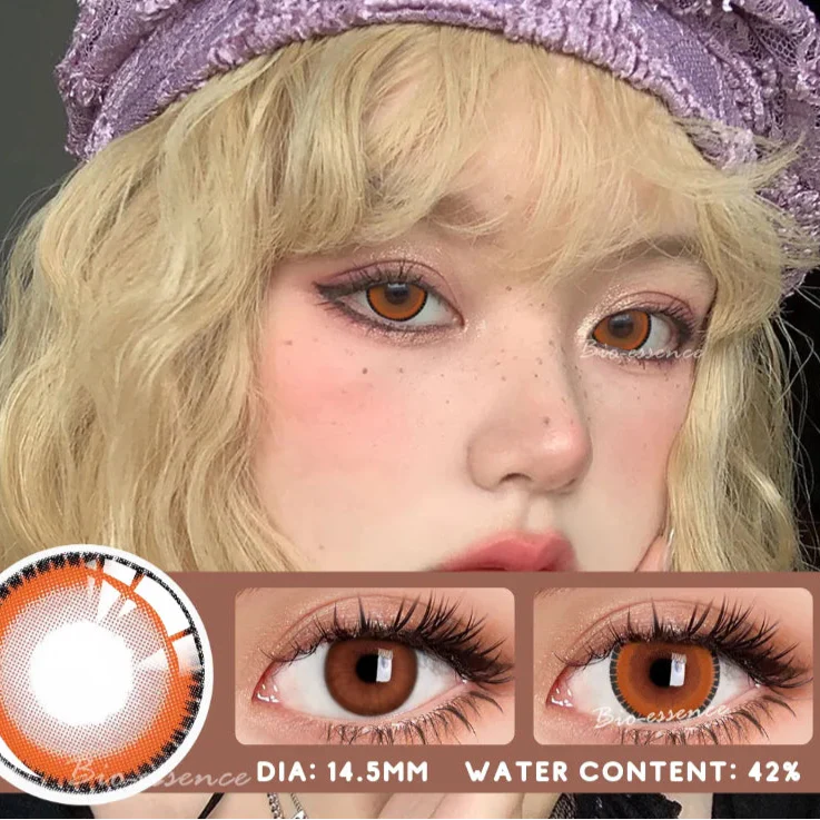 BXOXO Halloween Cosplay Lenses 2PCS  Color Contact Lenses for Eyes Blue Lense Fashion Lenses Beauty Makeup Anime Lenses