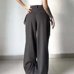 BXOXO Cross Over Pleated Tailored Pants